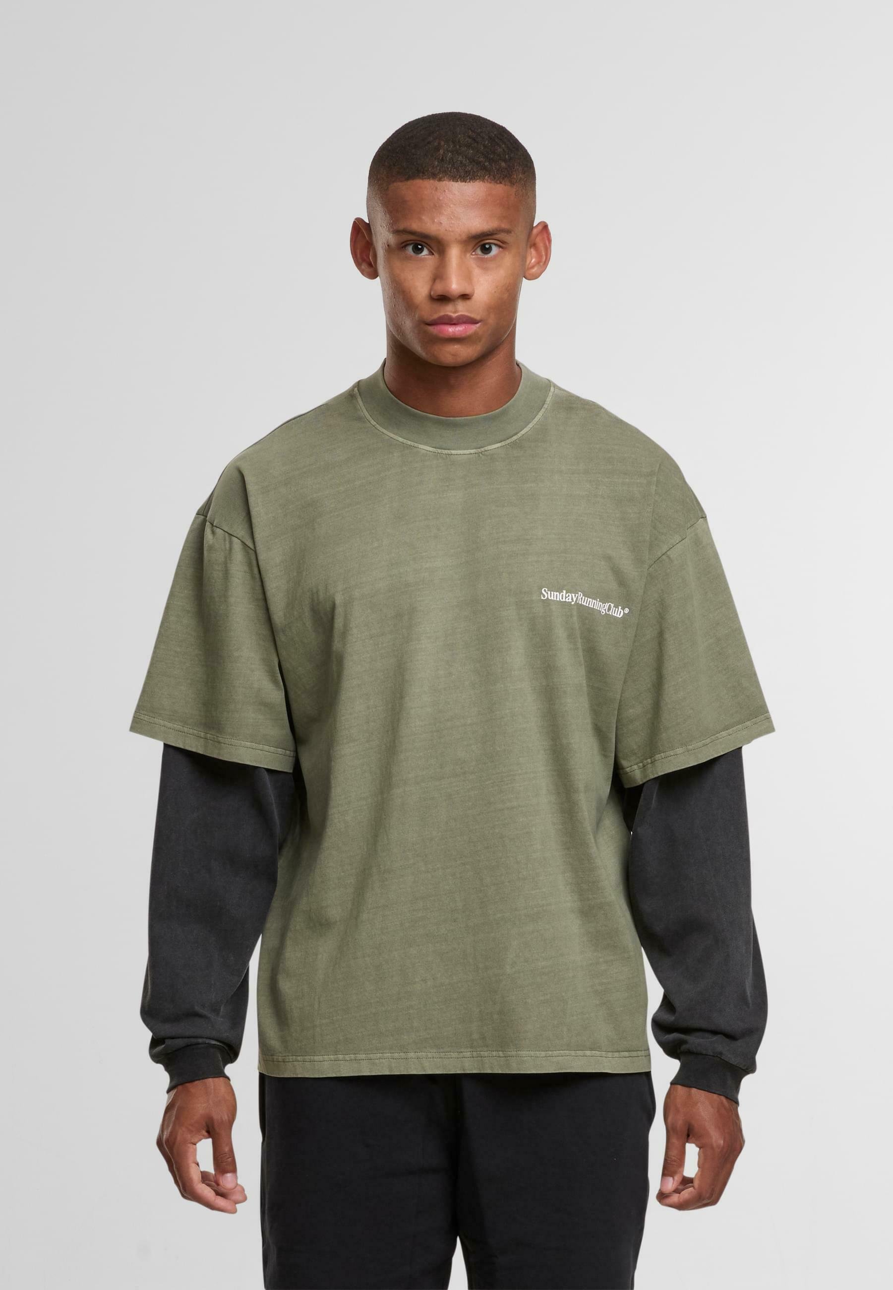 Another Cotton Lab DOUBLE LAYER - Long sleeved top - green - Zalando