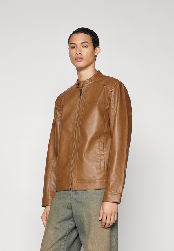 ONSMIKE RACER JACKET - Faux leather jacket - monks robe