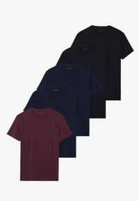 Unselected, dark blue/bordeaux/black