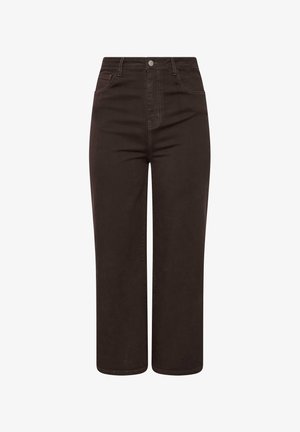 Yours Clothing, PLUS SIZE WIDE LEG JEANS - Jean flare - chocolate