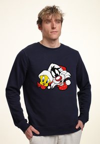 Henry Tiger LOONEY TUNES SYLVESTER AND TWEETY - Felpa - navy blue