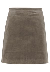 HELLE ALINE  - A-lijn rok - morel