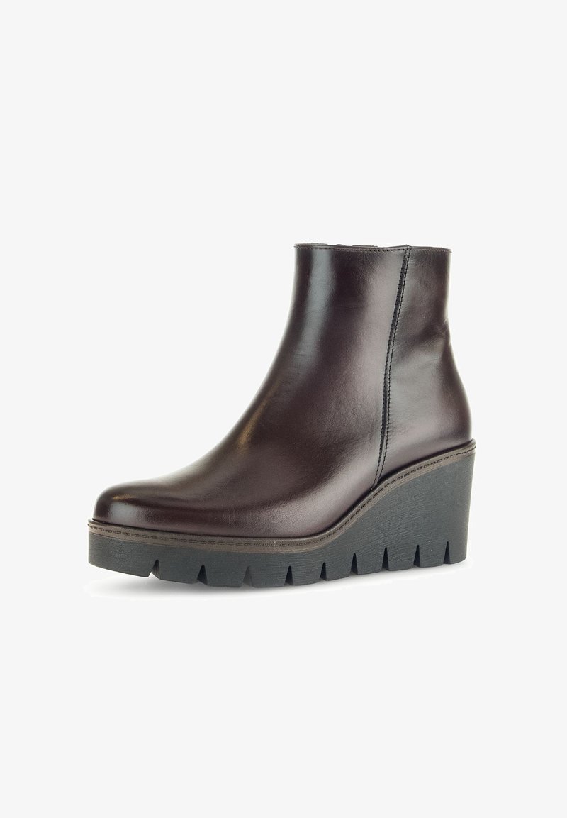 Gabor Platform ankle boots - kastanie effekt
