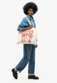 Superdry & Co Shopper - natural brown varsity red