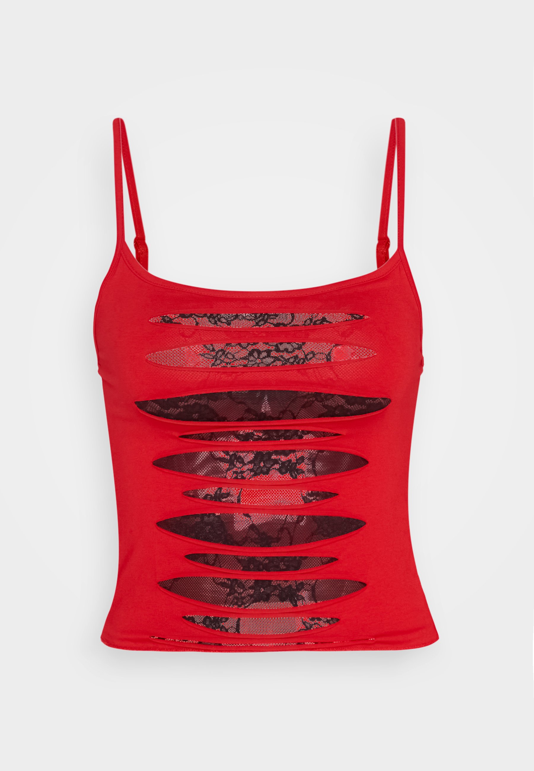 Slashed strappy top