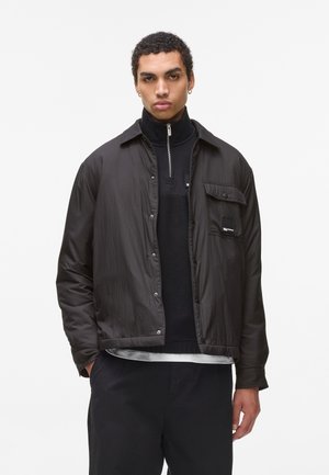 FLEECE-LINED - Light jacket - black