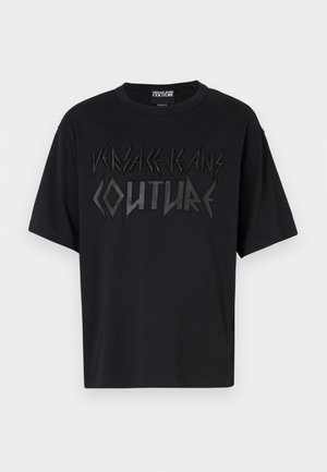Versace Jeans Couture INTERLOCK - Print T-shirt - black