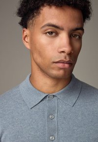 Next REGULAR FIT - Hosszú ujjú felső - light blue marl