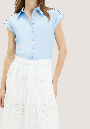 Button-down blouse - light blue