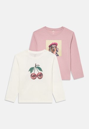 NKFVOTEA 2 PACK - Hosszú ujjú felső - cloud dancer/keepsake lilac