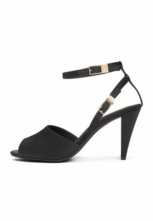 DOUBLE BUCKLE - Sandalias de tacón - black