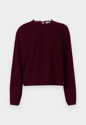 KNITID BOAT NECK - Jumper - sangria