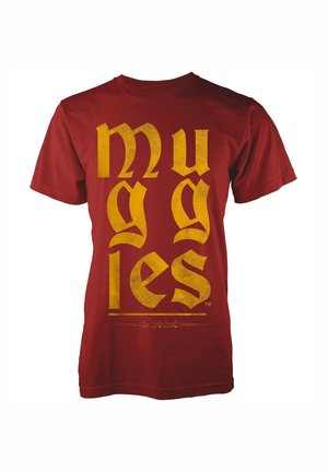 HARRY POTTER MUGGLES  - T-shirt imprimé - red