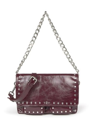SOLAPA DOS BOLSILLOS - Handbag - granate