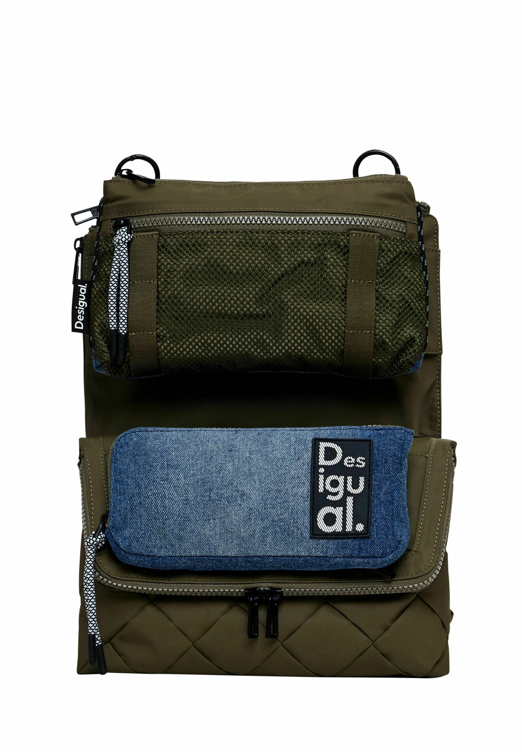 Borsa Desigual Donna Green Bag_IVY Butan 4105, Colore Verde, In Poliestere Riciclato, Taglia Unica