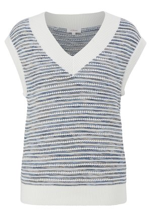 T-Shirt print - blau   creme