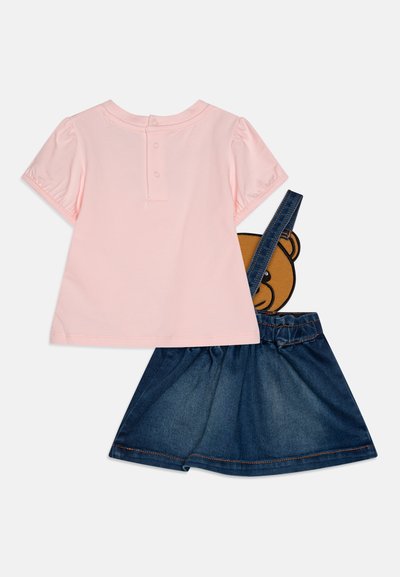 MOSCHINO BABY SKIRT SET - Vestido vaquero - sugar rose