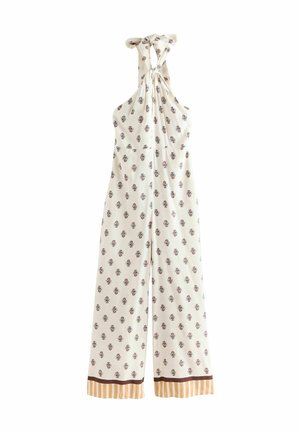 Next HALTER NECK WIDE LEG - Haalari - cream