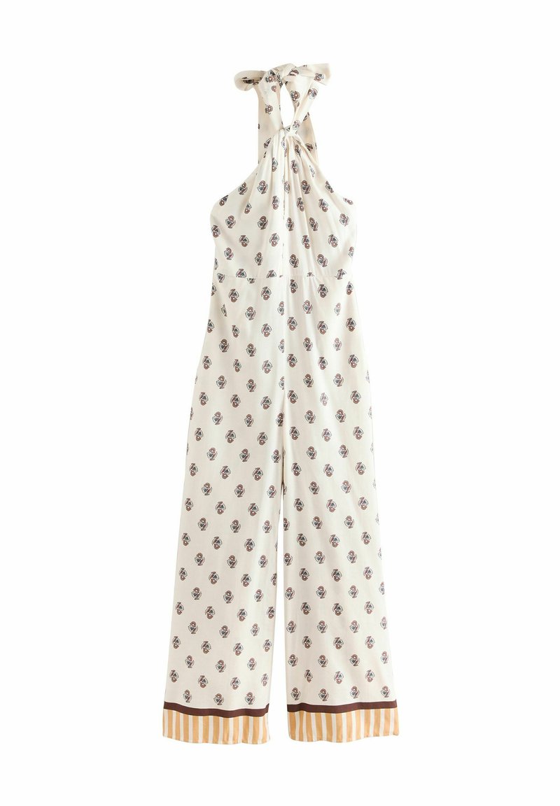 Next HALTER NECK WIDE LEG - Kombinezon - cream