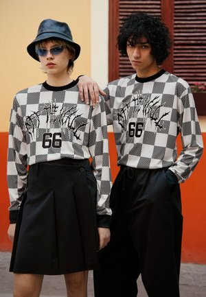 METAL ARCH FOOTBALL JERSEY - Long sleeved top - lemon icing black