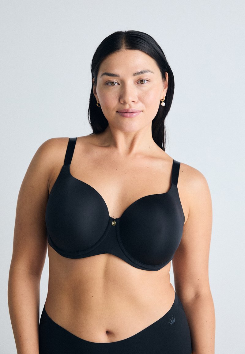 Sujetador De Microfibra Acolchado Sin Aros - Marrón Oscuro - MUJER | H&M ES