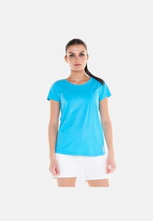 LEONE 1947 WOMAN T-SHIRT SHORT SLEEVES BASIC - T-shirt basic - scuba blue