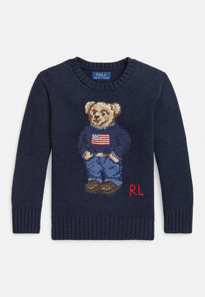 POLO BEAR COTTON SWEATER  2-7Y UNISEX - Striktrøje - navy