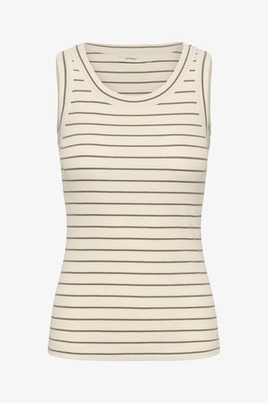 InWear, DAGNAIW STRIPED TANK - Topp - vanilla coffee quartz stripe