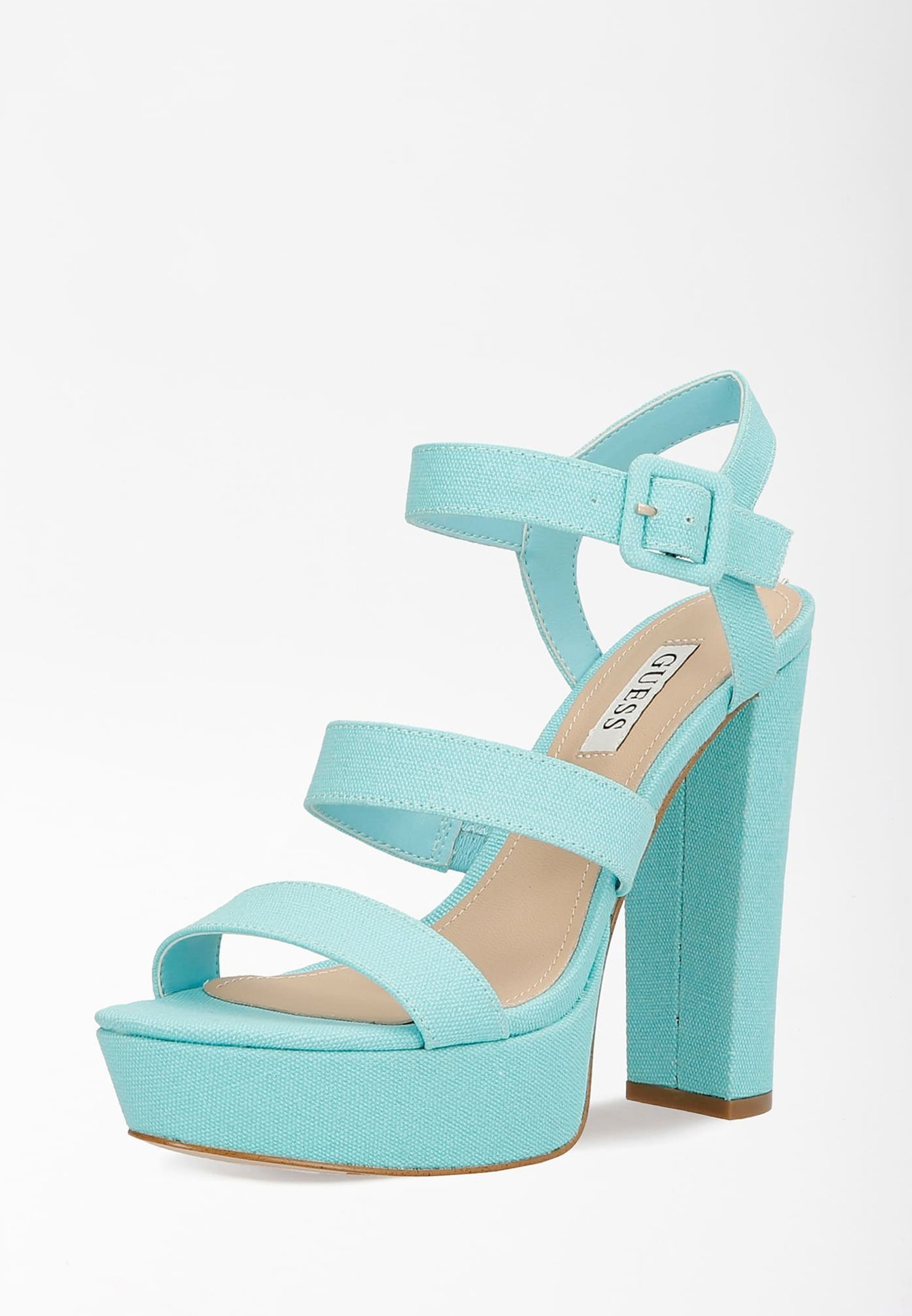 Guess RAYONA - Sandali con tacco - himmelblau/celeste - Zalando.it