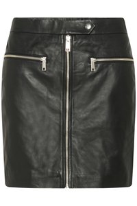 AMIDA SHORT SKIRT - Jupe en cuir - black