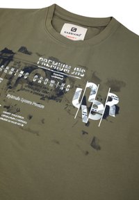 Gabbiano ROUND NECK - Apdrukāts T-krekls - army