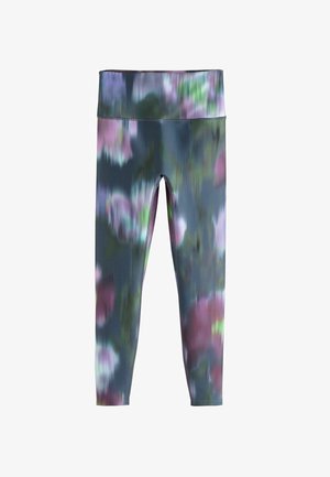 Next, REGULAR FIT - ACTIVE POWER FLORAL PRINT LEGGINGS - Leggings - Trousers - navy