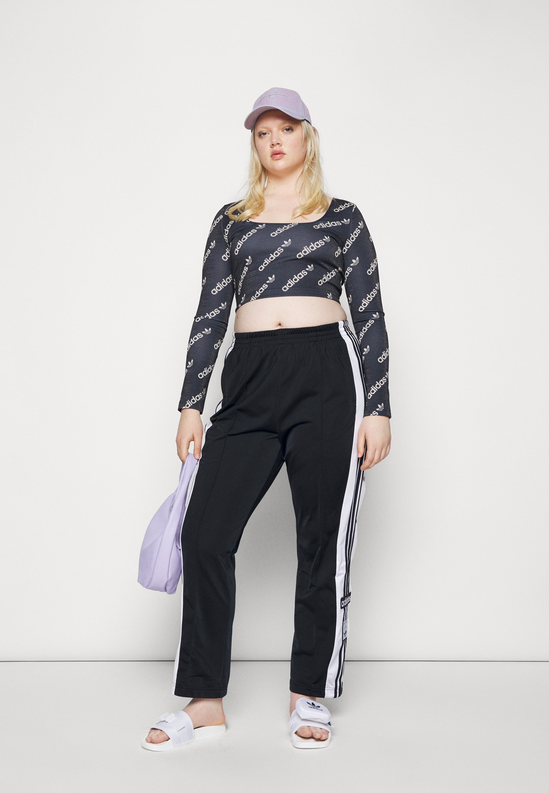 adidas Originals ADIBREAK ADICOLOR CLASSICS PRIMEGREEN SLIM PANTS -  Treningo apatinė dalis - black/juoda - Zalando.lt