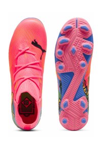 Puma X NEYMAR JR FUTURE 7 MATCH  - Chaussures de football pour terrain sec - sunset glow black sun stream green bluemazing