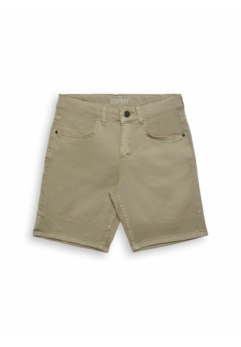 Esprit Denim shorts dusty green/light green Zalando