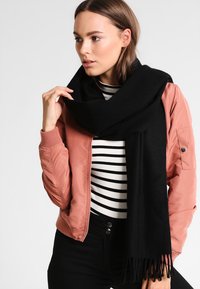 Samsøe Samsøe - ACCOLA MAXI SCARF  - Sjaal - black Miniatuurafbeelding 1