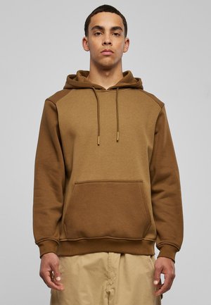 Urban Classics 2-TONE FAKE RAGLAN - Mikina s kapucňou - midground/darkground