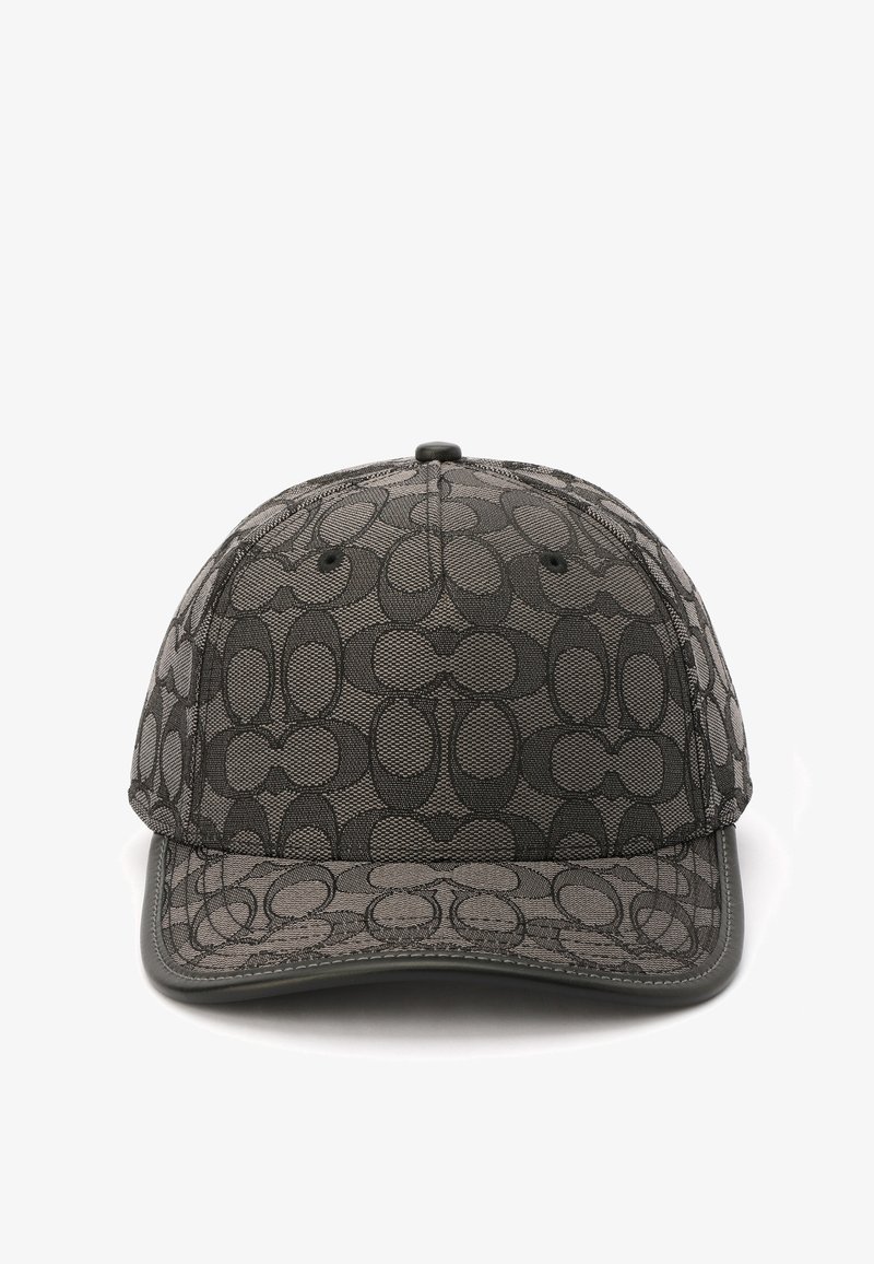 COACH SIGNATURE C JACQUARD BASEBALL HAT - Cap - charcoal/svart - Zalando.no