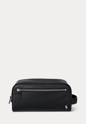 Polo Ralph Lauren SAFFIANO LEATHER TRAVEL CASE - Τσάντα τουαλέτας - black