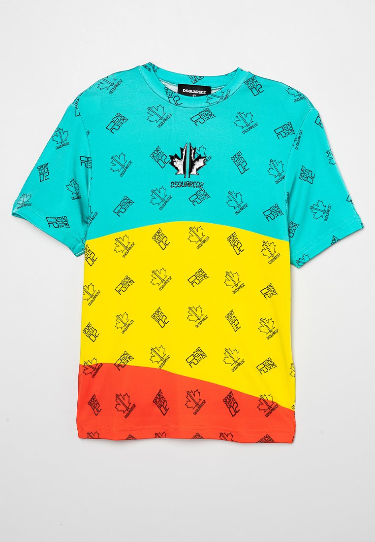 Dsquared2 T-shirt print meerkleurig Dsquared2 T-shirt print meerkleurig