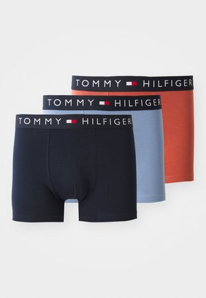 Tommy Hilfiger ORIGINAL TRUNK 3 PACK - Trunks - dark blue/grey denim/silver-coloured