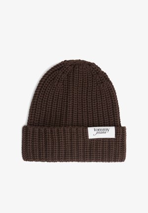 Tommy Jeans, SCRIPT - Bonnet - dark brown