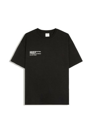Bershka, SHORT SLEEVE PRINT T-SHIRT - T-shirt imprimé - black