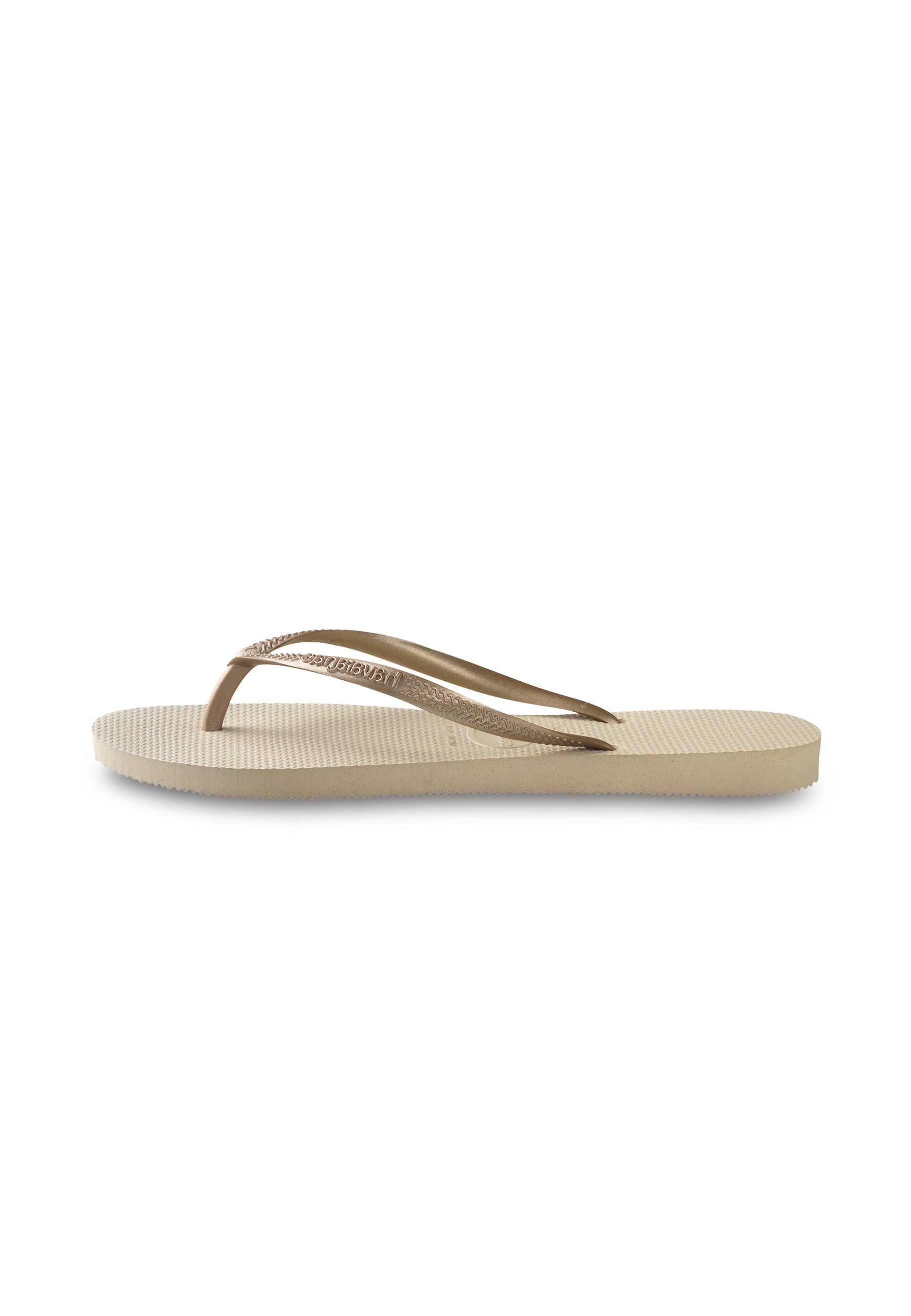 Havaianas SLIM - Teenslippers - sand grey/light gold/goudkleurig -  Zalando.nl