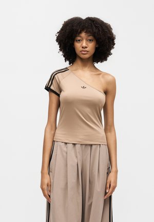 adidas Originals OFF SHOULDER TEE - Felső - chalky brown
