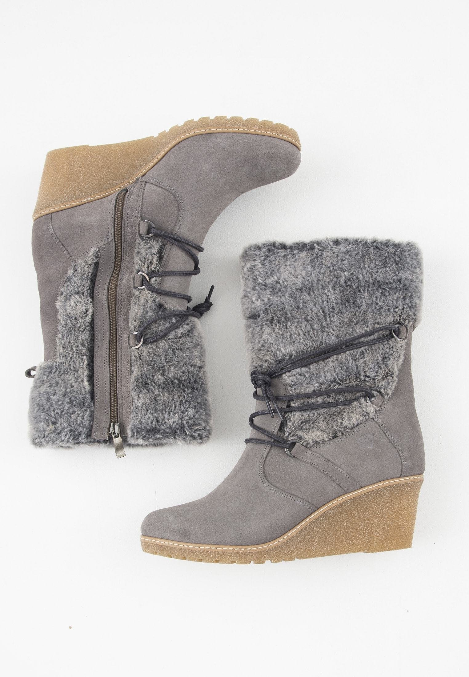 Sleehak Sneakers Grijs - Fashion by Demi