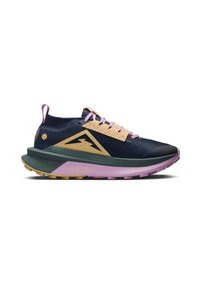 Nike Performance ZOOMX ZEGAMA 2 - Trailové bežecké topánky - armory navymtlc silver celestial gold vintage green beyond pink