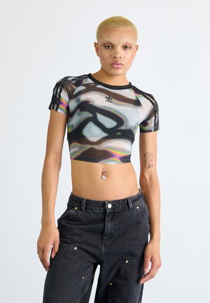 adidas Originals PRIDE MESH SHORT - Print T-shirt - multicolor grey two