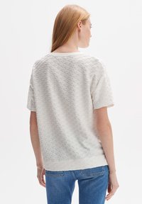 OPUS SELLONA BLOOMING - Print T-shirt - milk