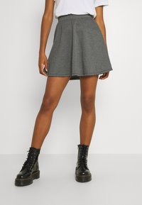 ONLY - ONLINA SKATER SKIRT  - Fustă mini - cloud dancer/black Imagine miniatură 1